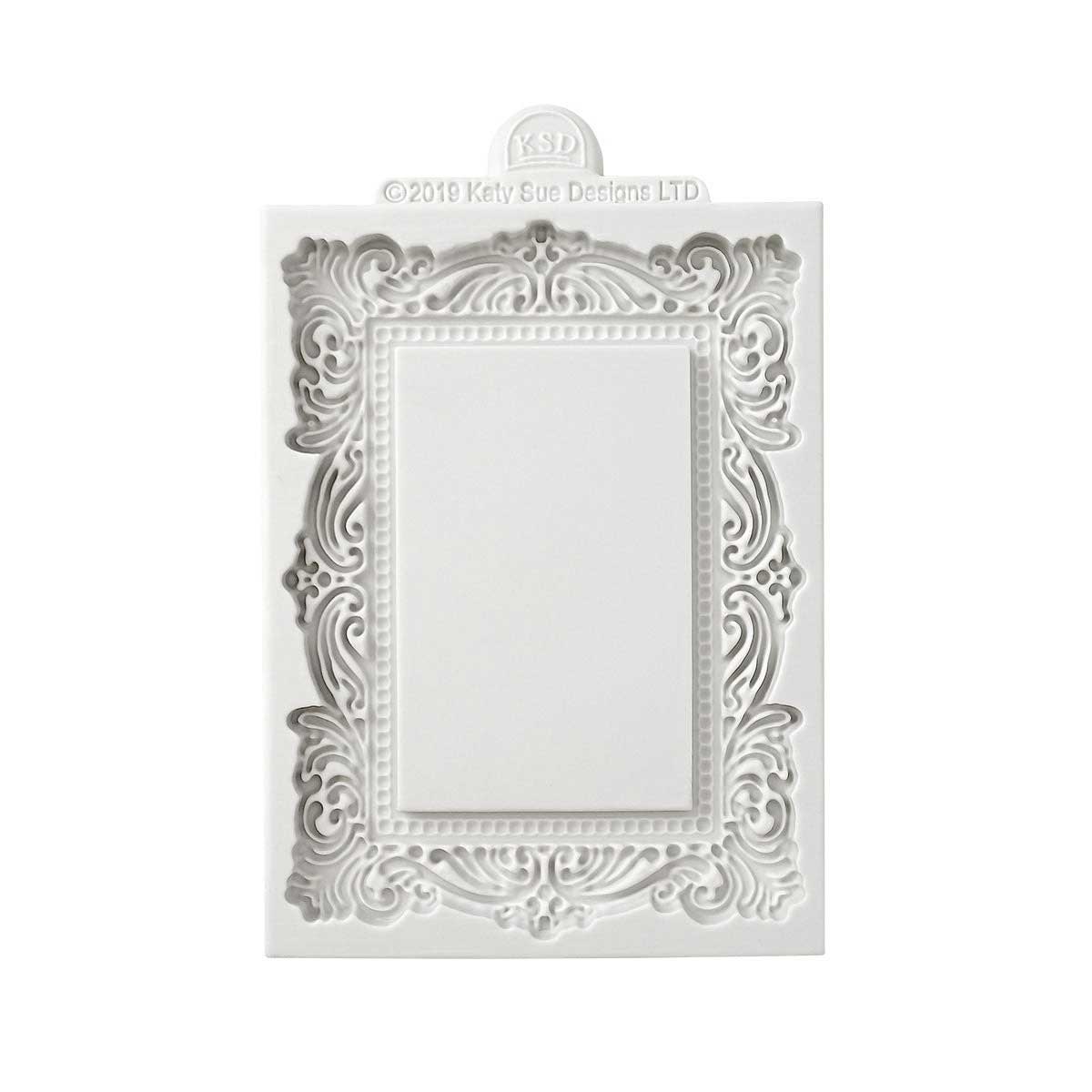 Cosmic Shimmer Silicone Mould - Large Vintage Frame [CE0104-CS] - Image 2