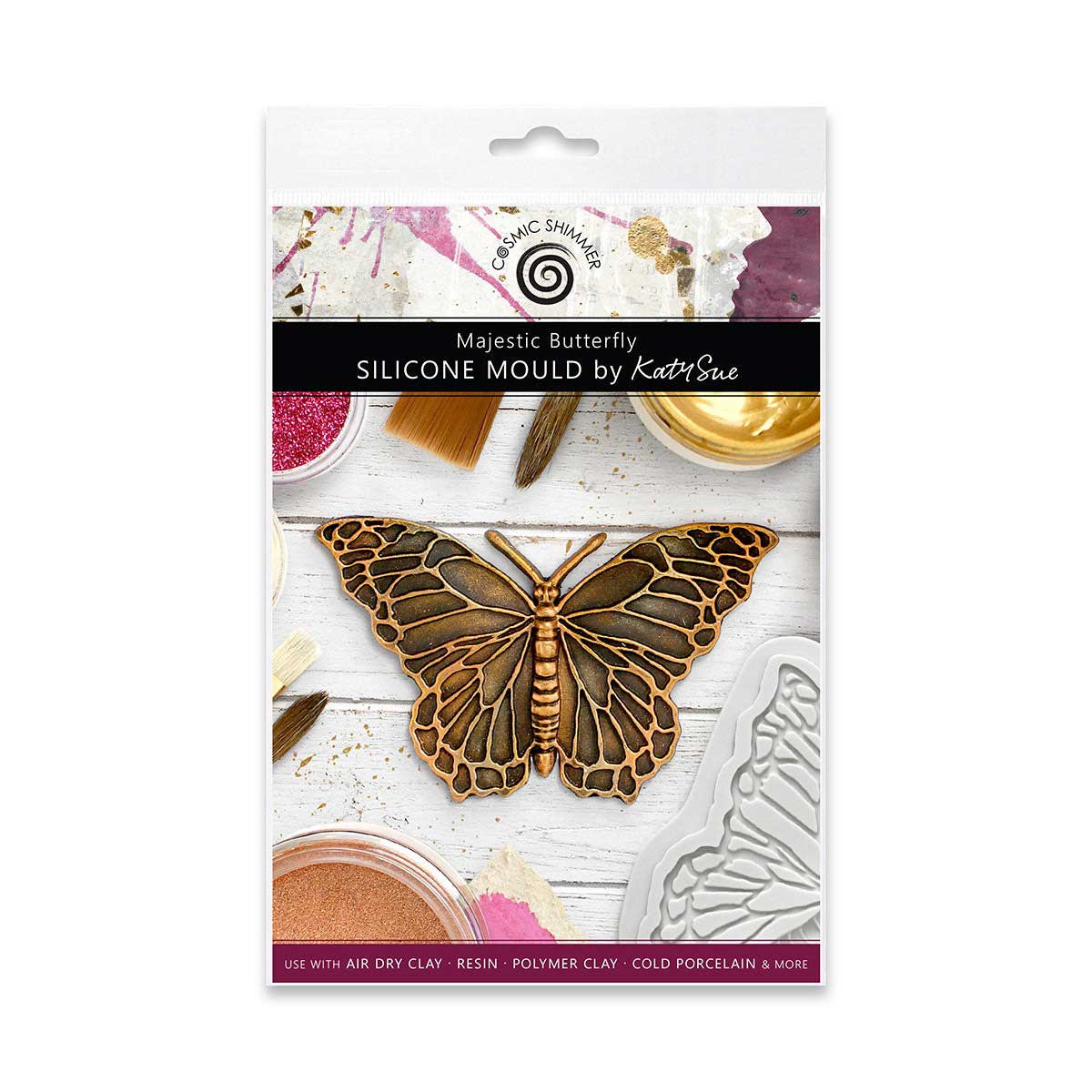 Cosmic Shimmer Silicone Mould - Majestic Butterfly [CE0147-CS]