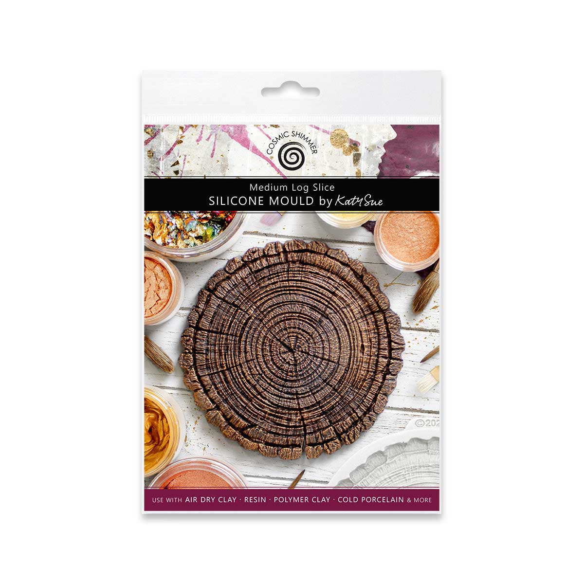 Cosmic Shimmer Silicone Mould - Medium Log Slice [DM0056-CS]