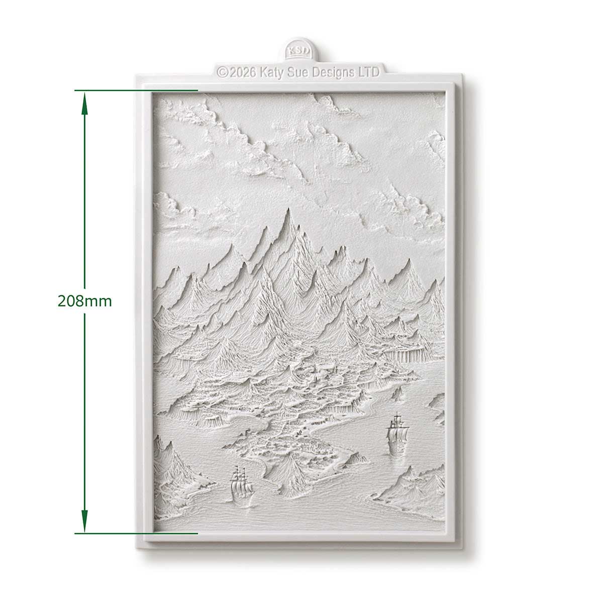 Cosmic Shimmer Silicone Mould - Mystical Mountain Scene [CE0161-CS] - Image 2