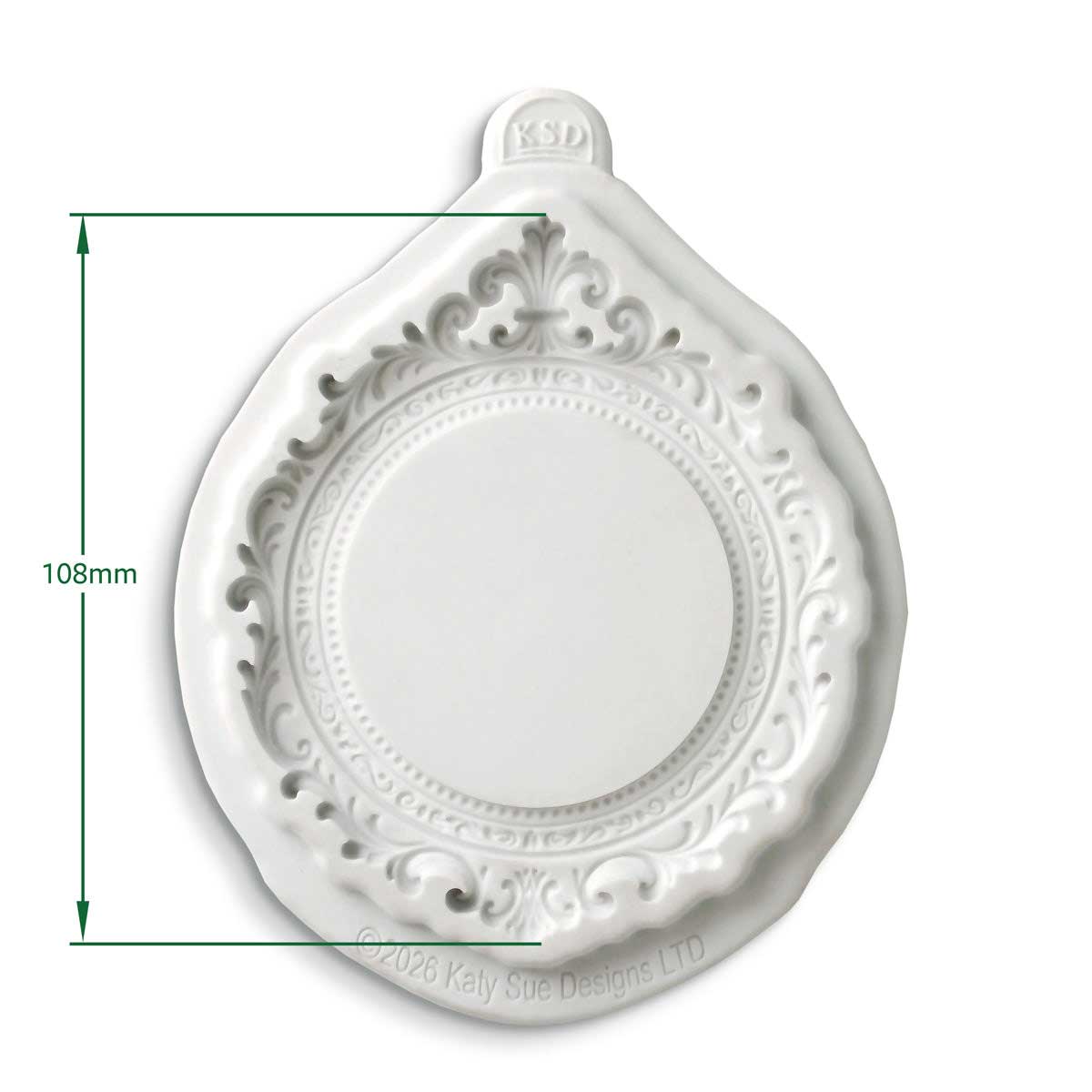 Cosmic Shimmer Silicone Mould - Regency Crest Frame [CE0163-CS] - Image 2