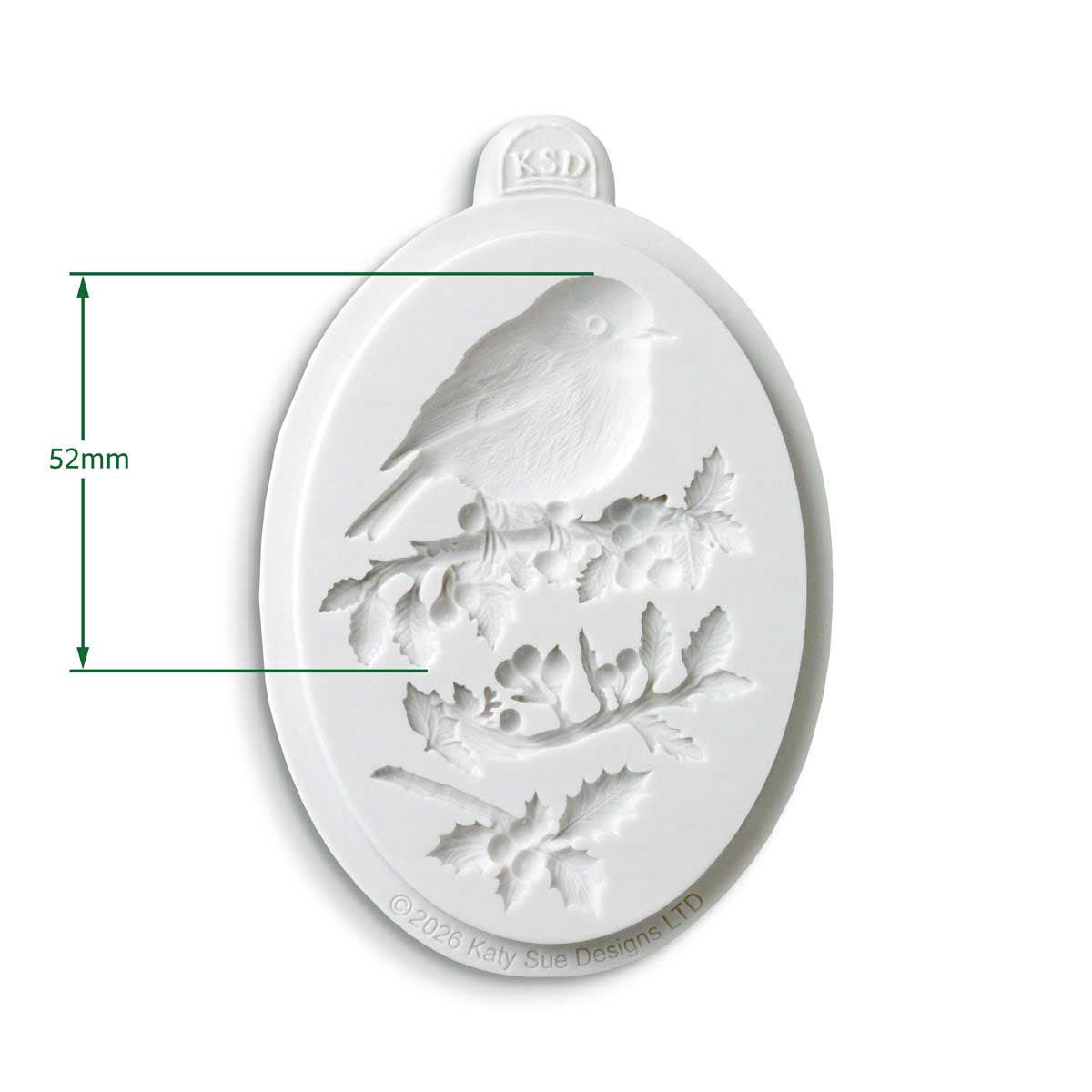 Cosmic Shimmer Silicone Mould - Winter Robin [CE0168-CS] - Image 2