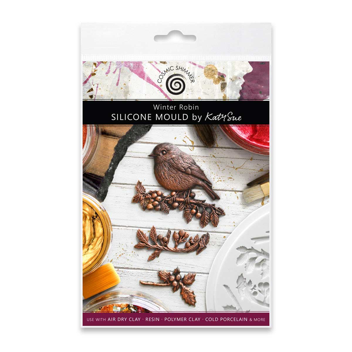 Cosmic Shimmer Silicone Mould - Winter Robin [CE0168-CS]