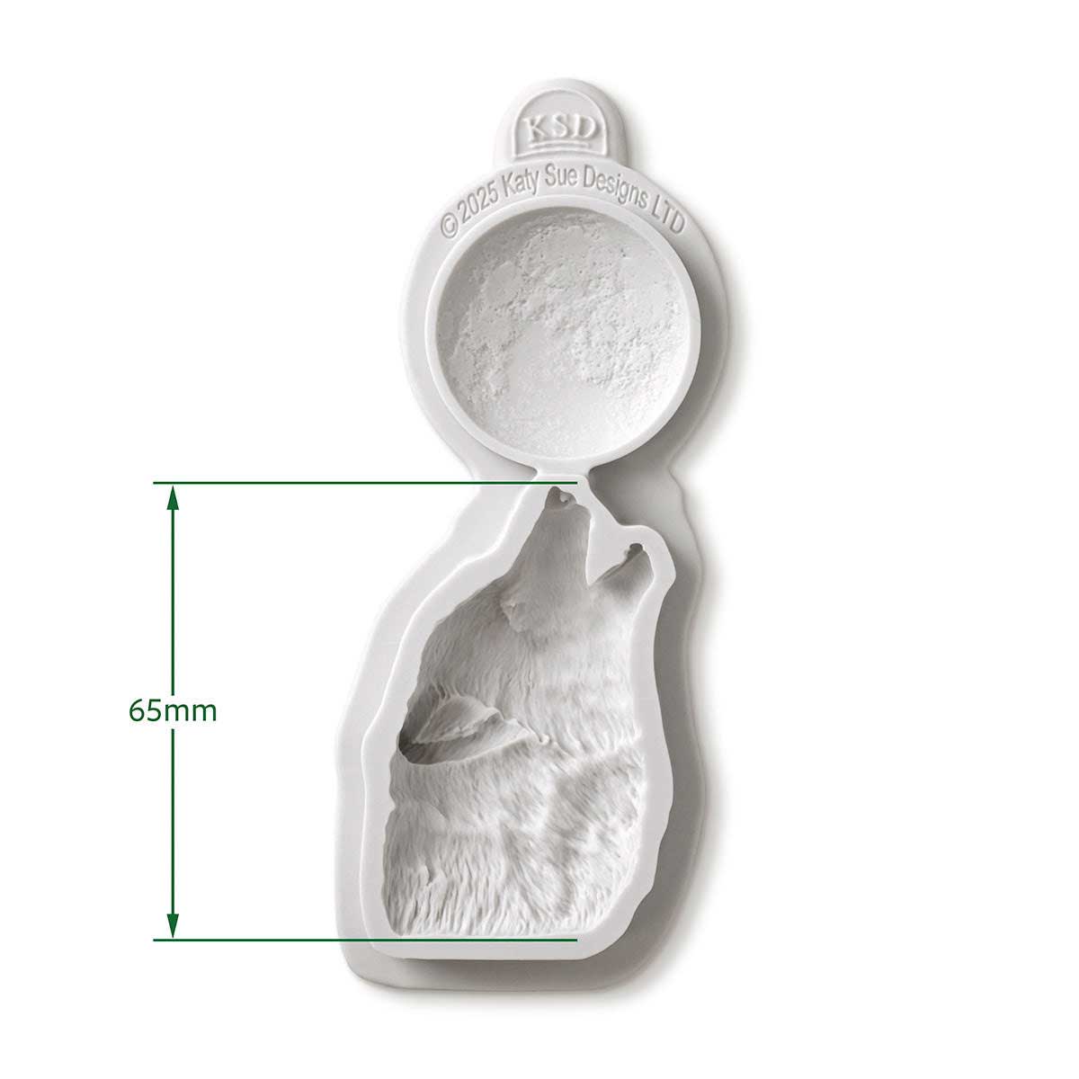 Cosmic Shimmer Silicone Mould - Wolf Moon [CF0078-CS] - Image 2