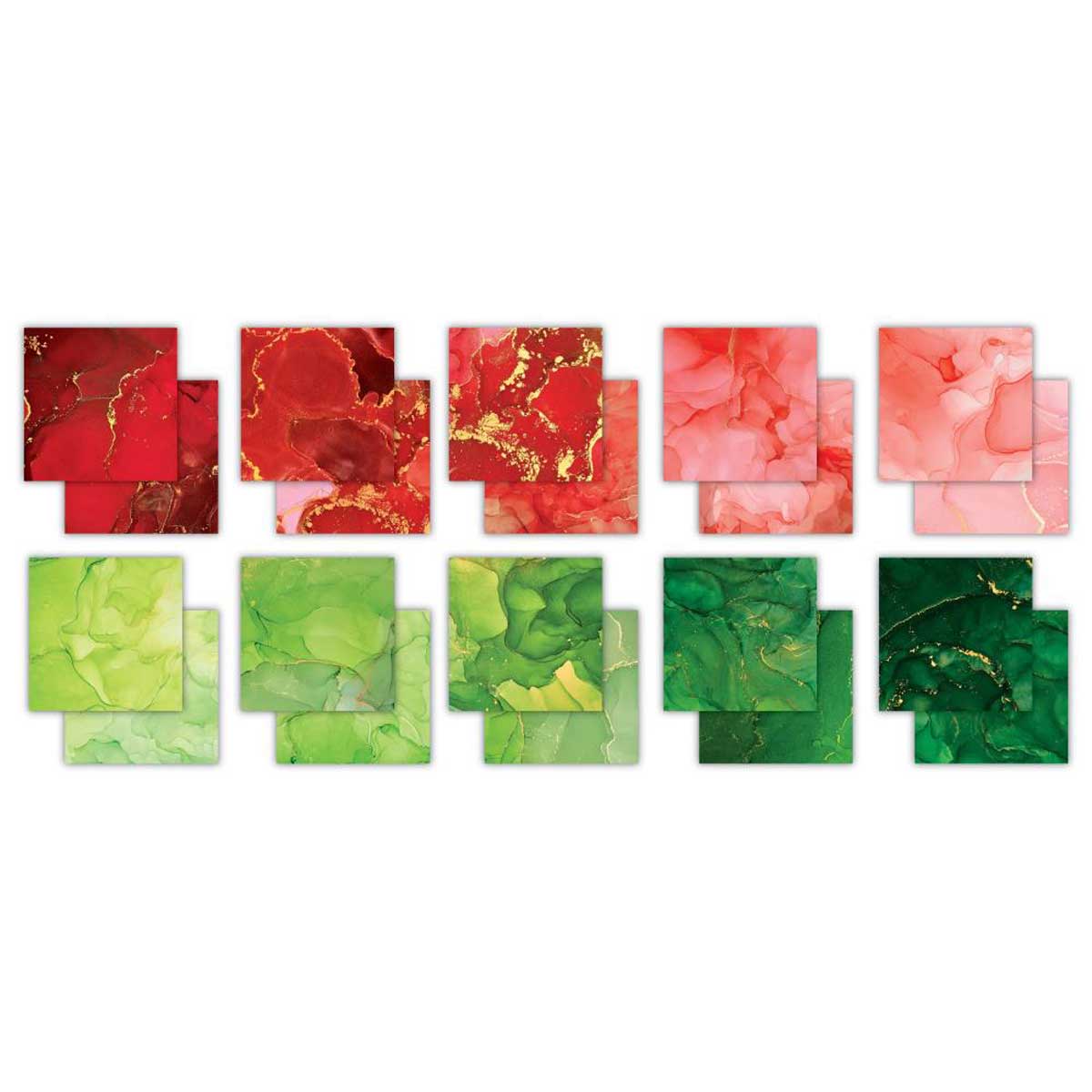 Craft Consortium 12" x 12" Paper Pad - Ink Drops Festive [CCEPAD037] - Image 2