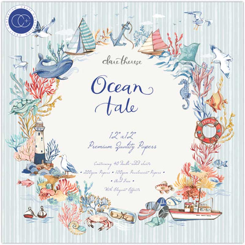 Craft Consortium 12" x 12" Paper Pad - Ocean Tale [CCPPAD034]