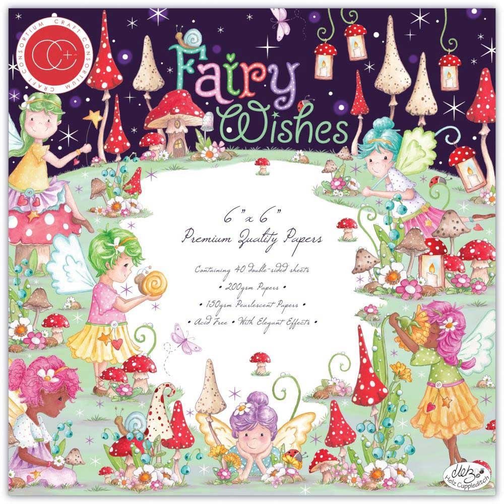 Craft Consortium 6" x 6" Paper Pad - Fairy Wishes [CCPPAD042B]