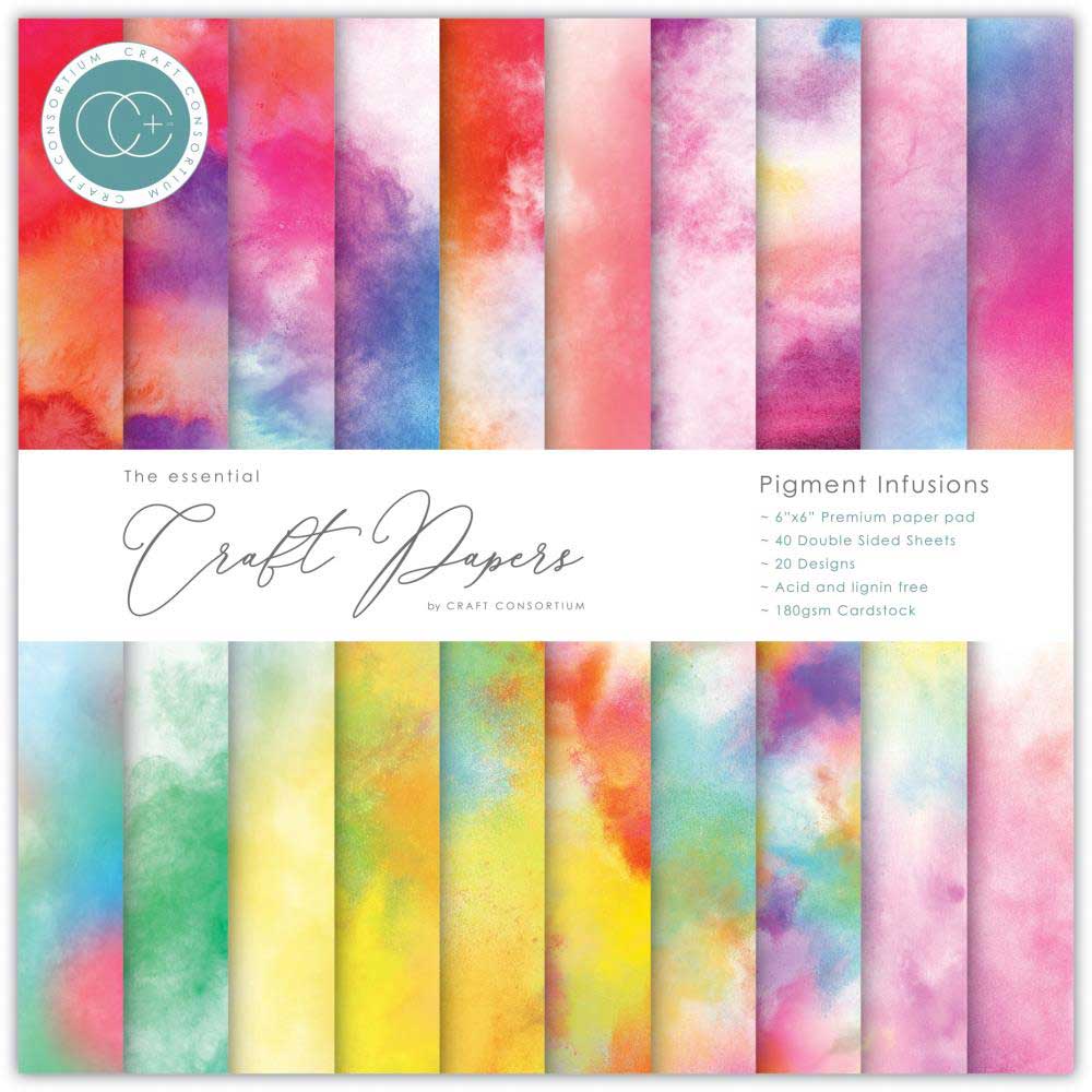 Craft Consortium 6" x 6" Paper Pad - Pigment Infusions [CCEPAD031B]