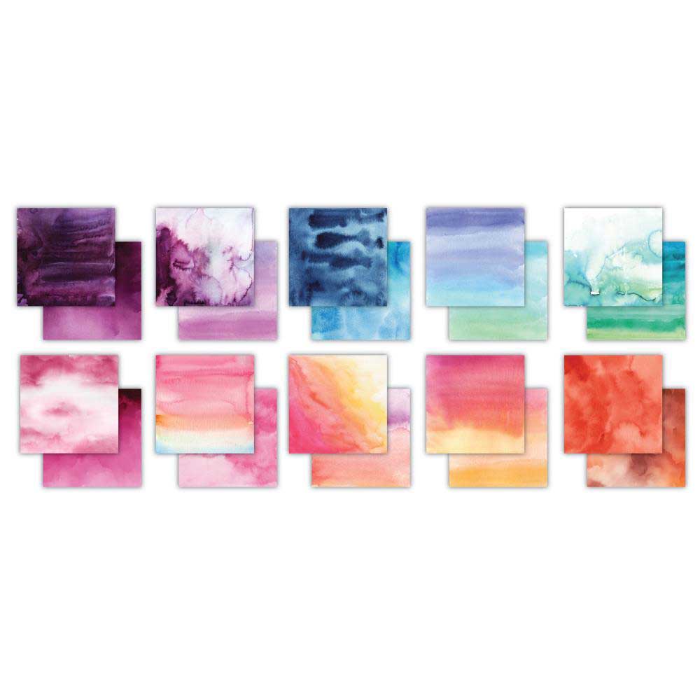 Craft Consortium 8" x 8" Paper Pad - Ombré [CCEPAD030E] - Image 2