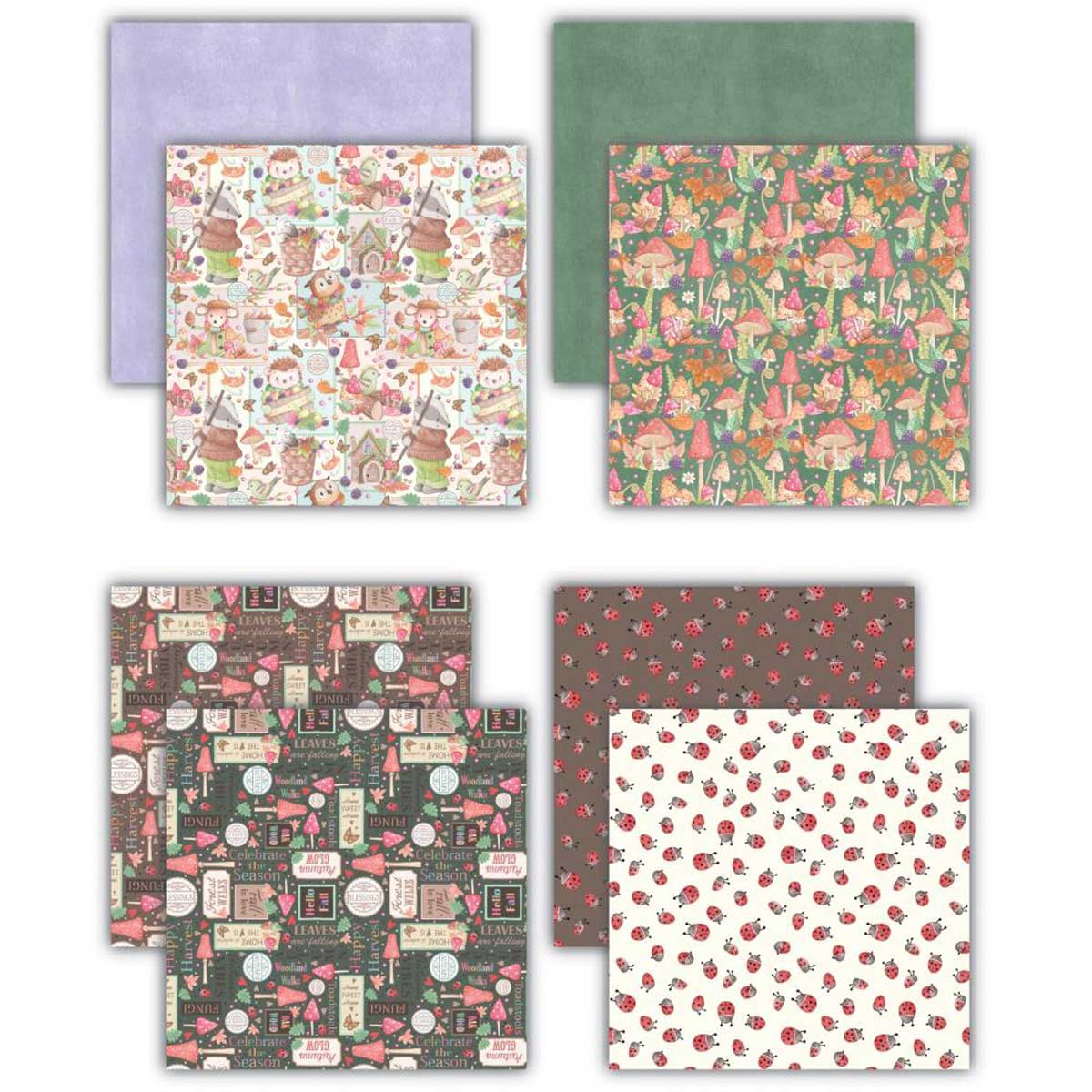 Craft Consortium 8" x 8" Paper Pad - Tales From Oak Wood [CCLPAD001] - Image 2