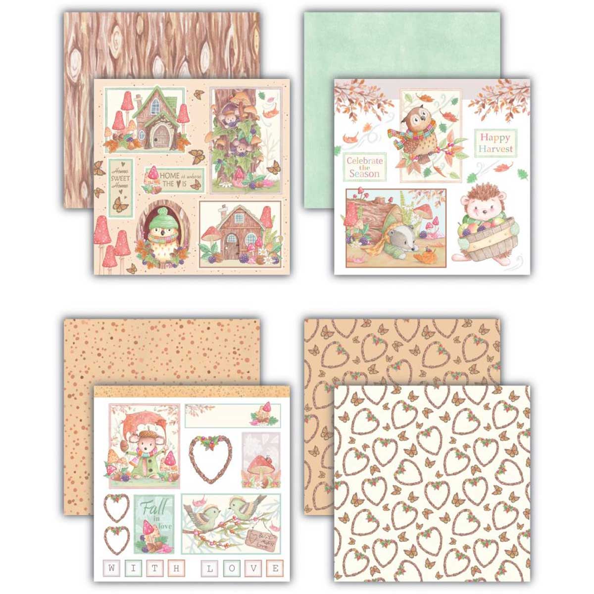 Craft Consortium 8" x 8" Paper Pad - Tales From Oak Wood [CCLPAD001] - Image 4