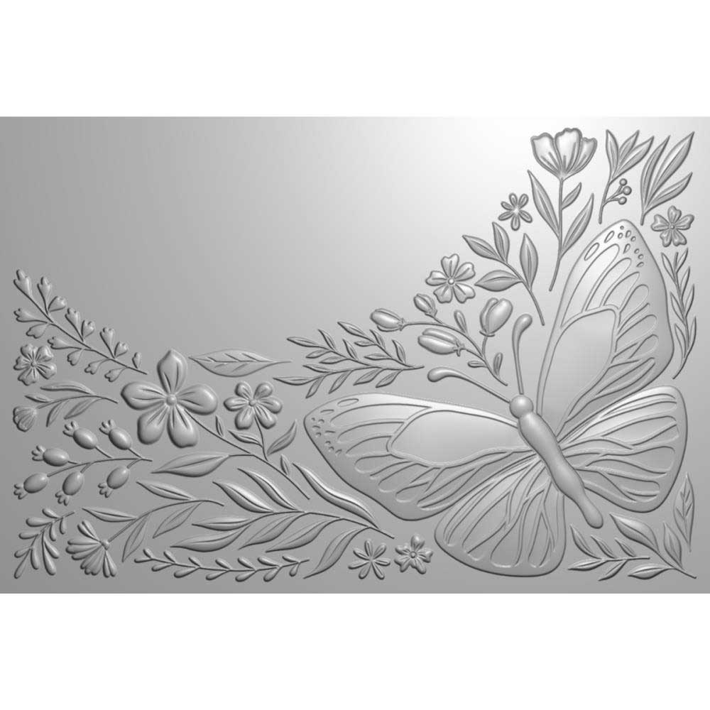 Crafter's Companion 3D Embossing Folder - Beautiful Butterfly - Image 2