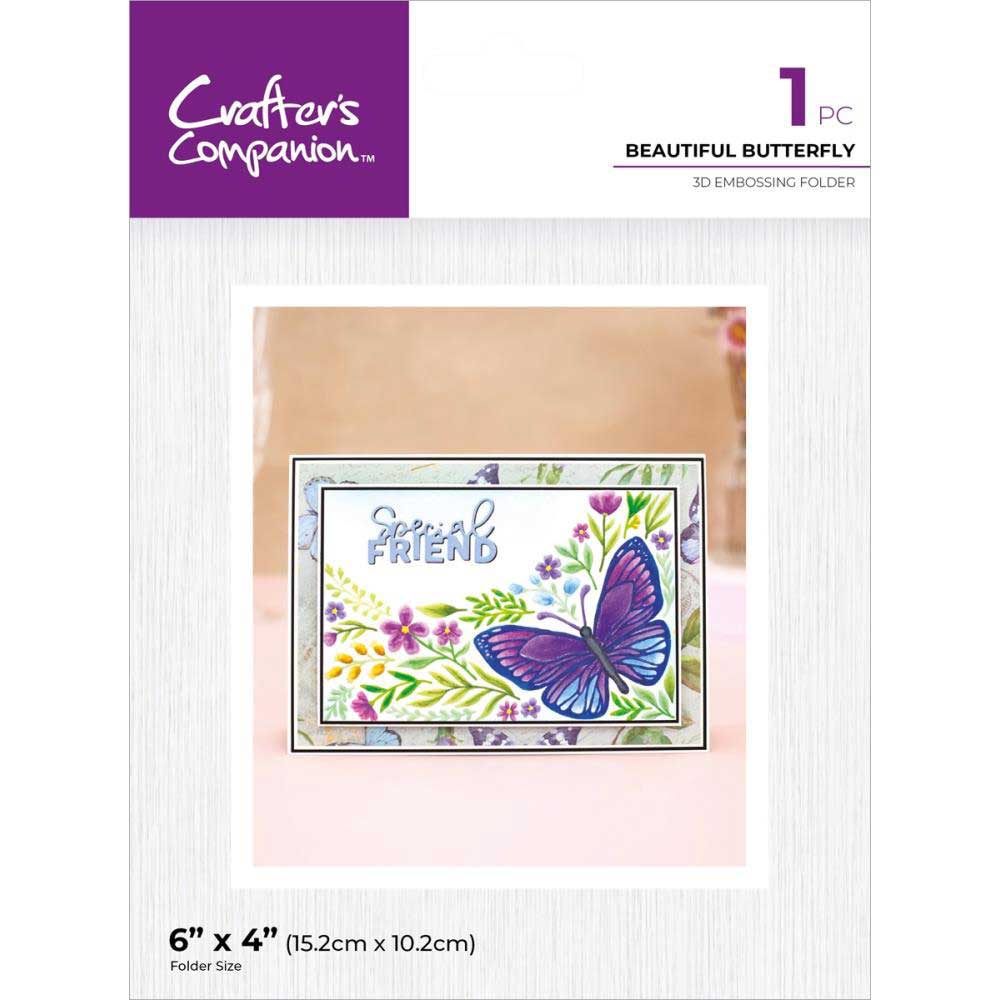 Crafter's Companion 3D Embossing Folder - Beautiful Butterfly