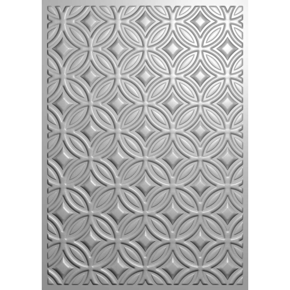 Crafter's Companion 3D Embossing Folder - Retro Circles - Image 2