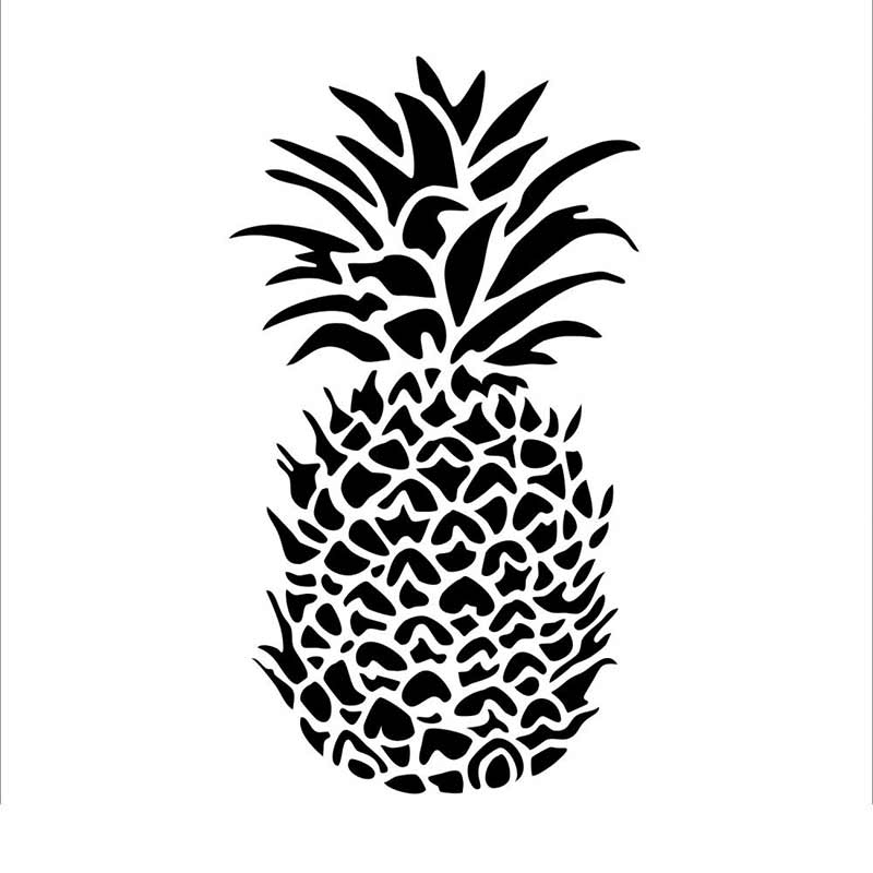 Pineapple Welcome Stencil Template