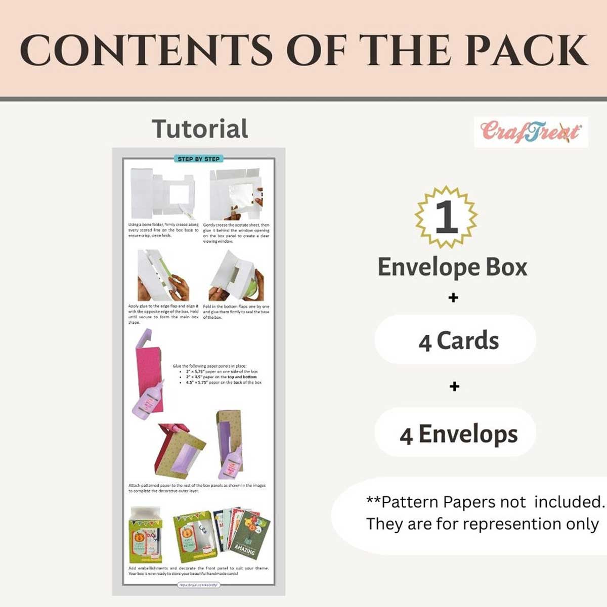CrafTreat Card Blanks - Acetate Window Card Box [CCB004] - Image 2