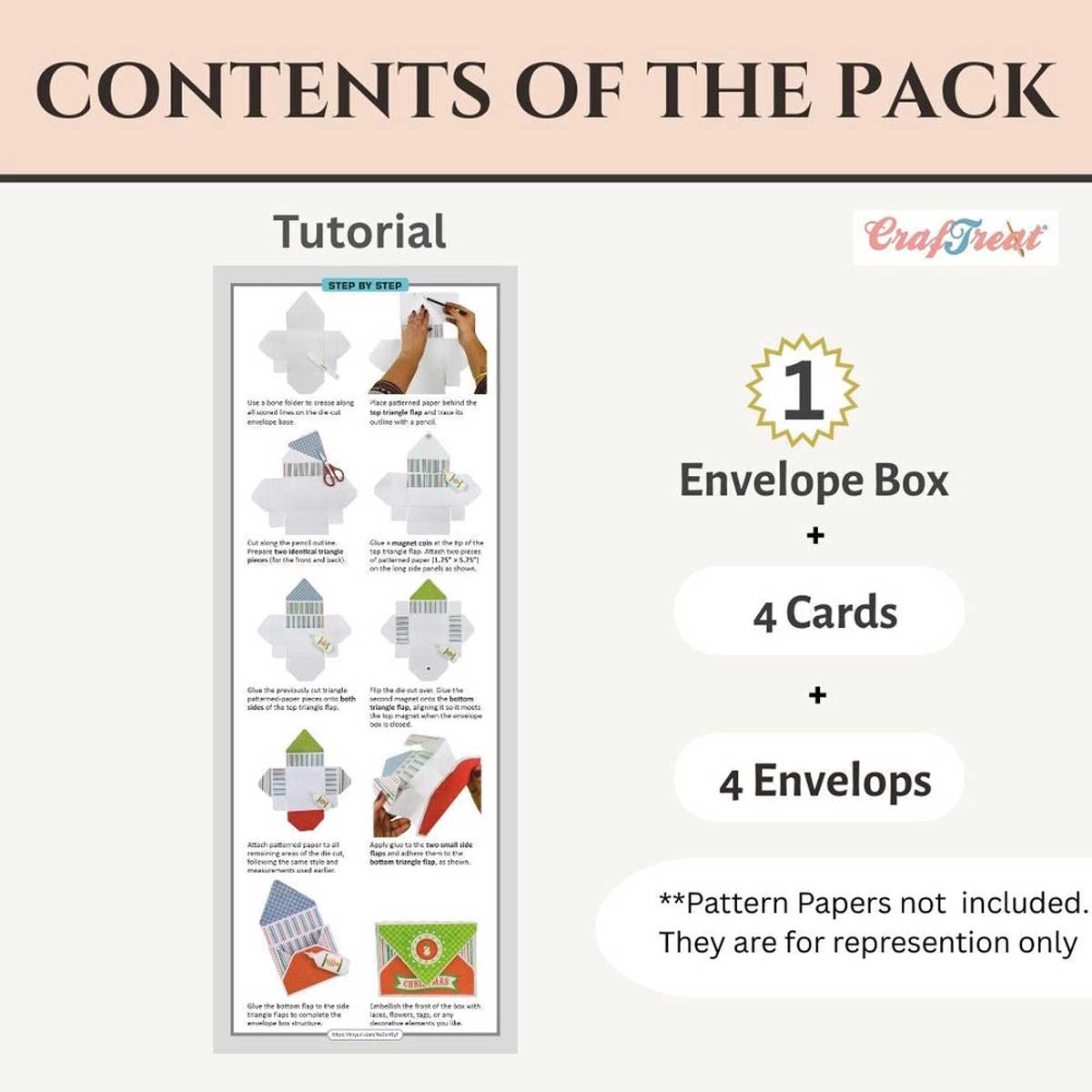 CrafTreat Card Blanks - Envelope Card Box [CCB005] - Image 2