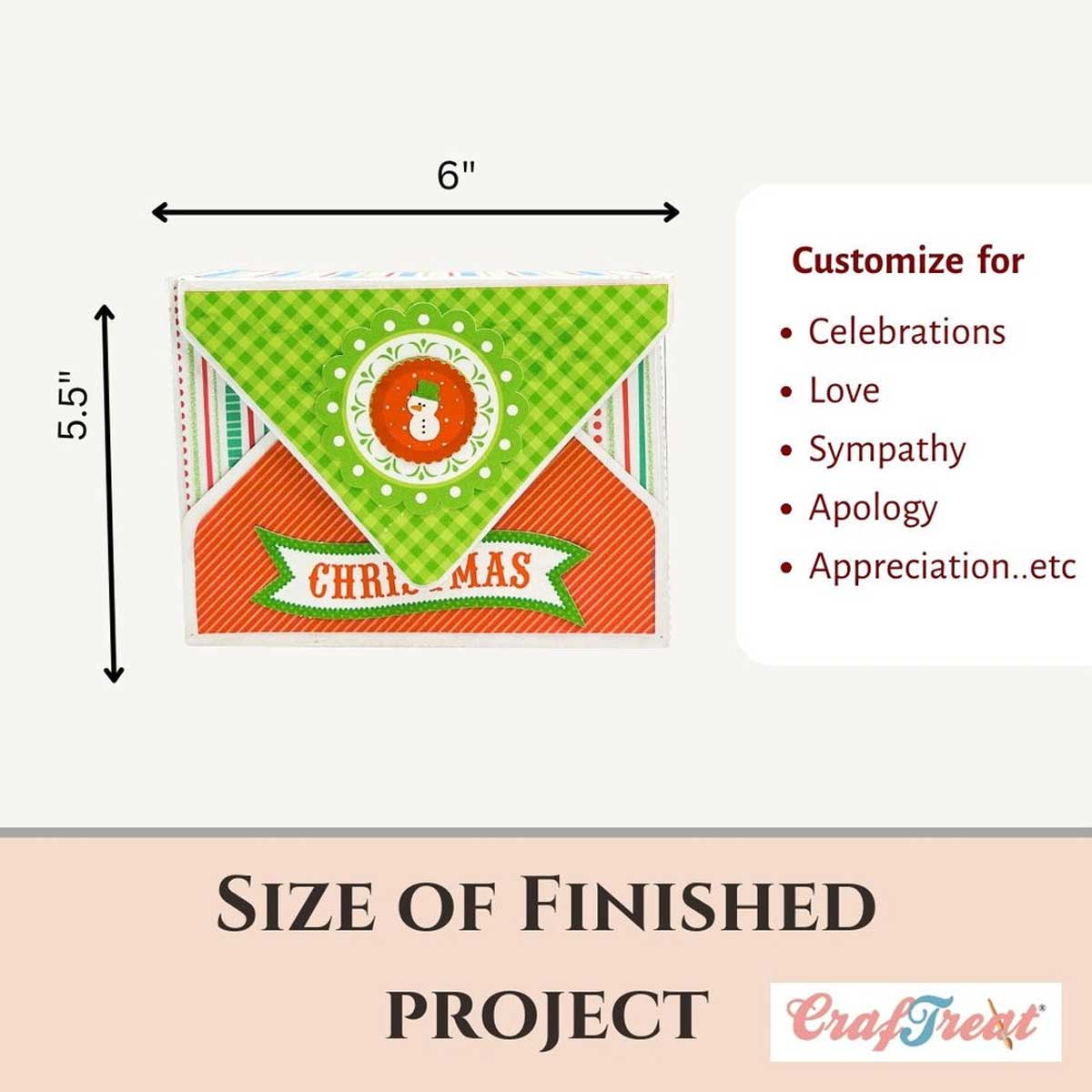 CrafTreat Card Blanks - Envelope Card Box [CCB005] - Image 3