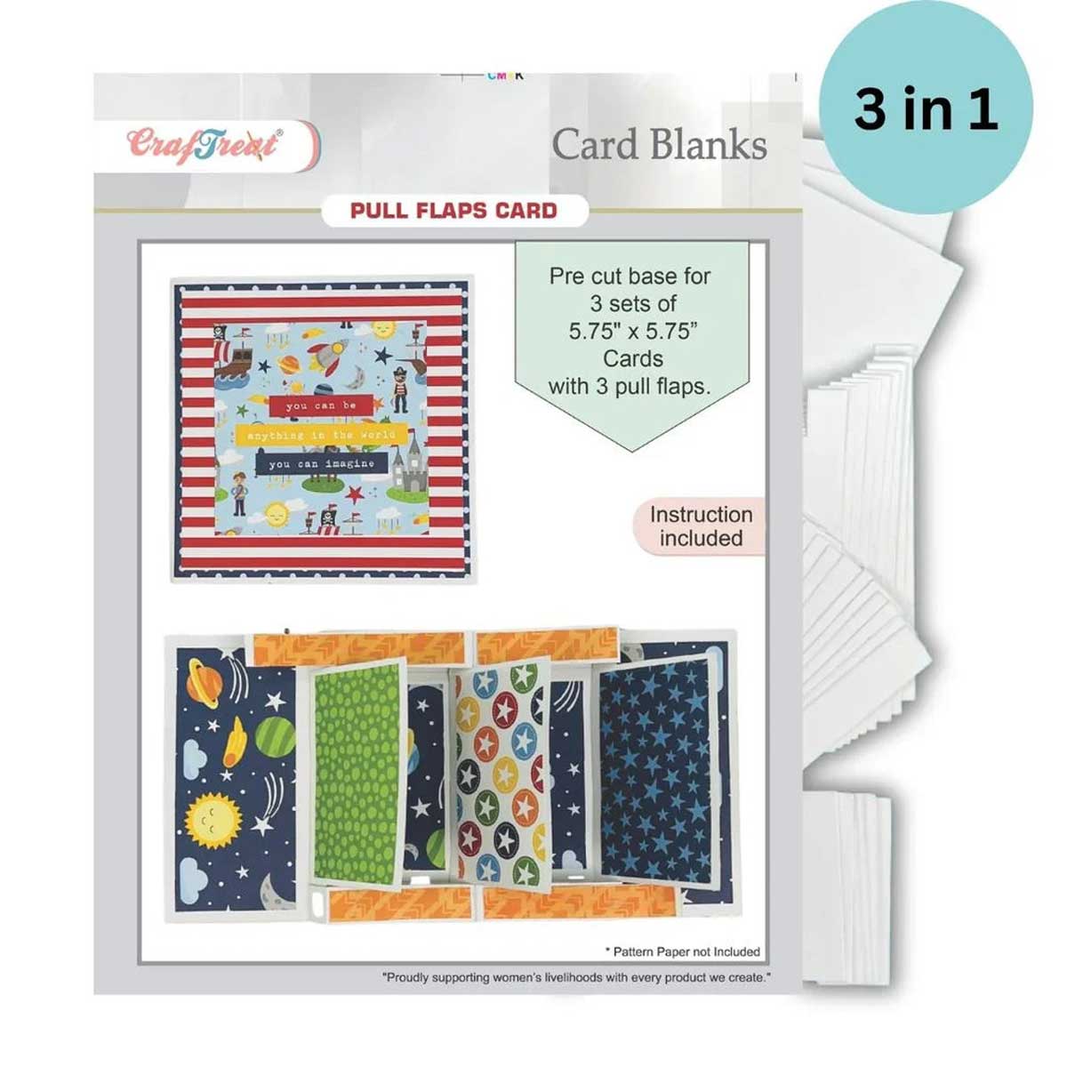 CrafTreat Card Blanks - Pull Flaps Card [CCB008] - Image 2