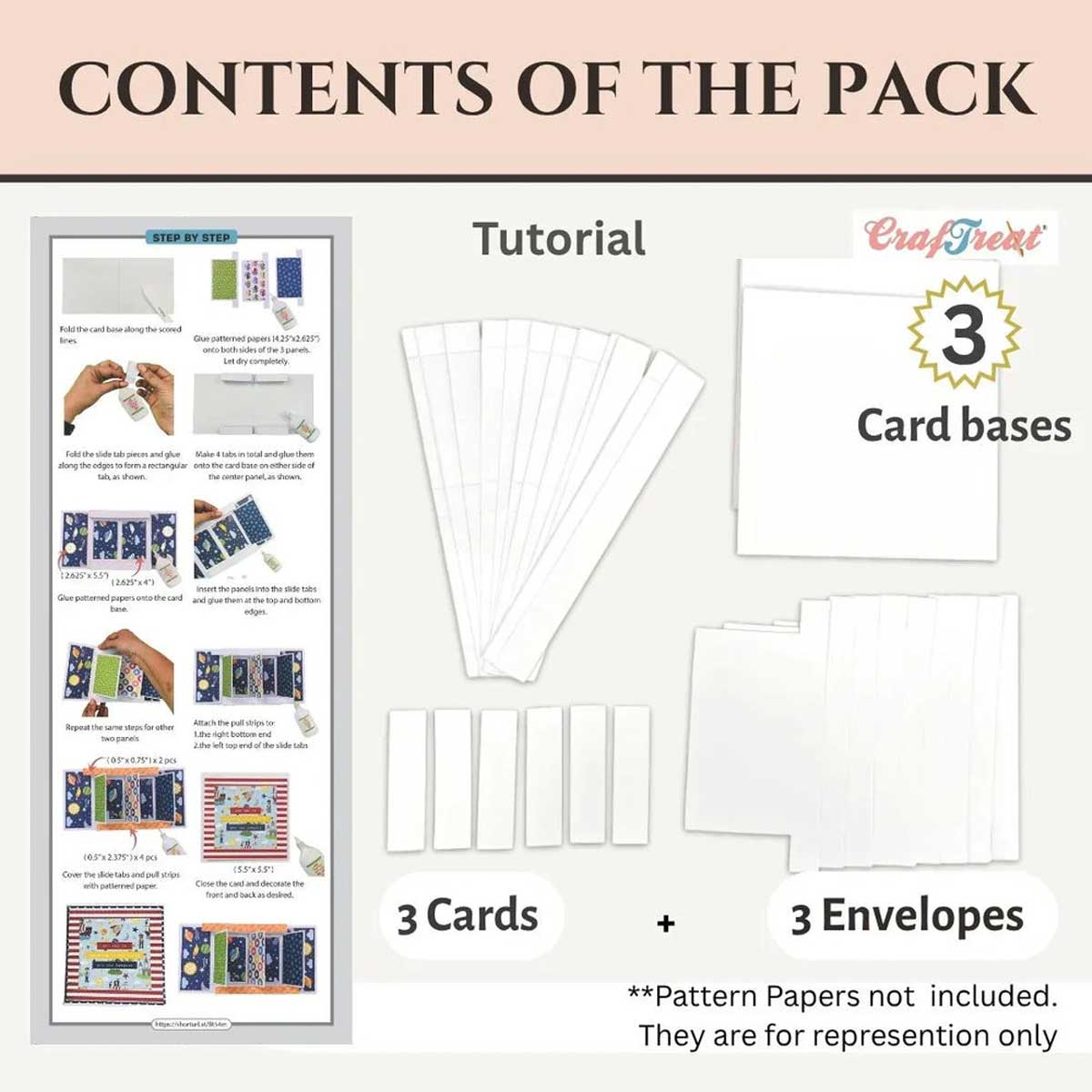 CrafTreat Card Blanks - Pull Flaps Card [CCB008] - Image 3