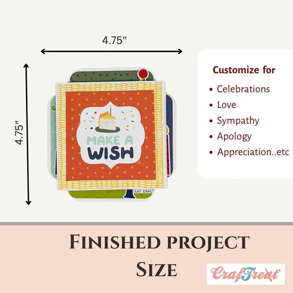 CrafTreat Card Blanks - Quadruple Slider Card [CCB007] - Image 4
