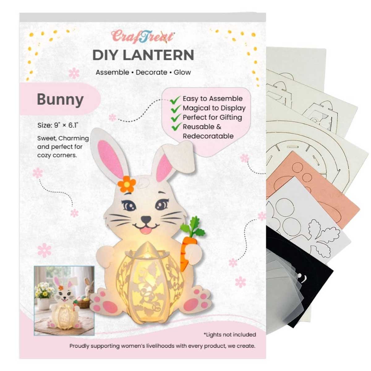 CrafTreat DIY Lantern - Bunny [CTL019]