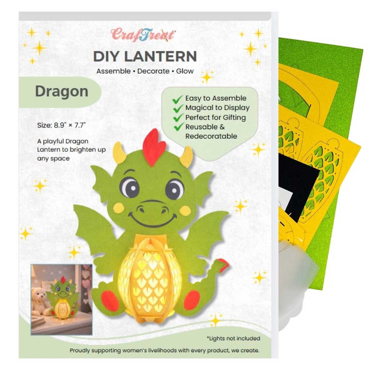 CrafTreat DIY Lantern - Dragon [CTL021]