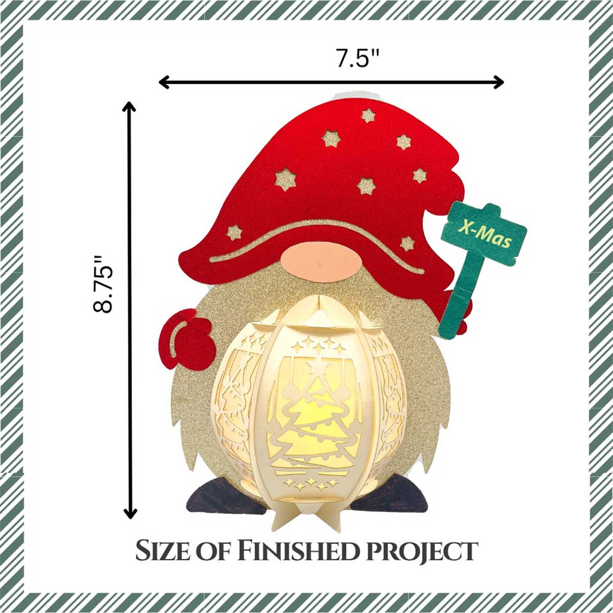 CrafTreat DIY Lantern - Gnome [CTL005] - Image 2