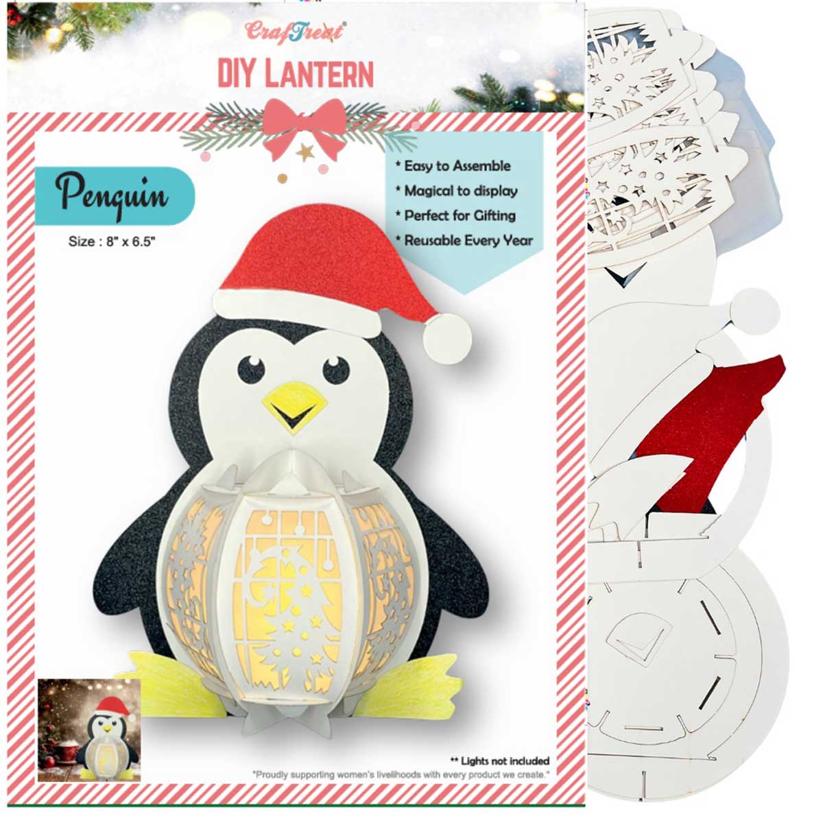 CrafTreat DIY Lantern - Penguin [CTL008]