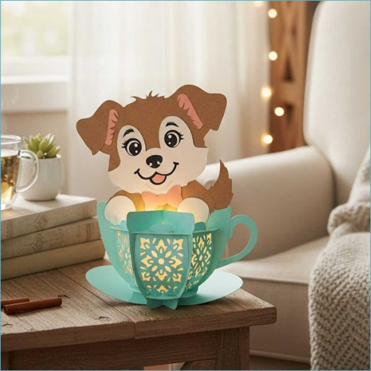 CrafTreat DIY Lantern - Pup In A Cup [CTL018] - Image 3