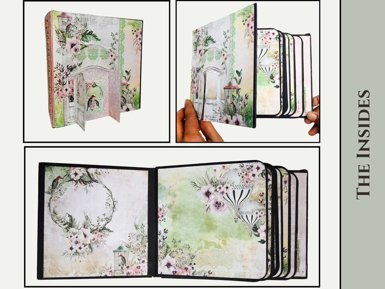CrafTreat Scrapbook Blanks - Basic 6" x 6" - Black & Kraft [CAB001] - Image 3