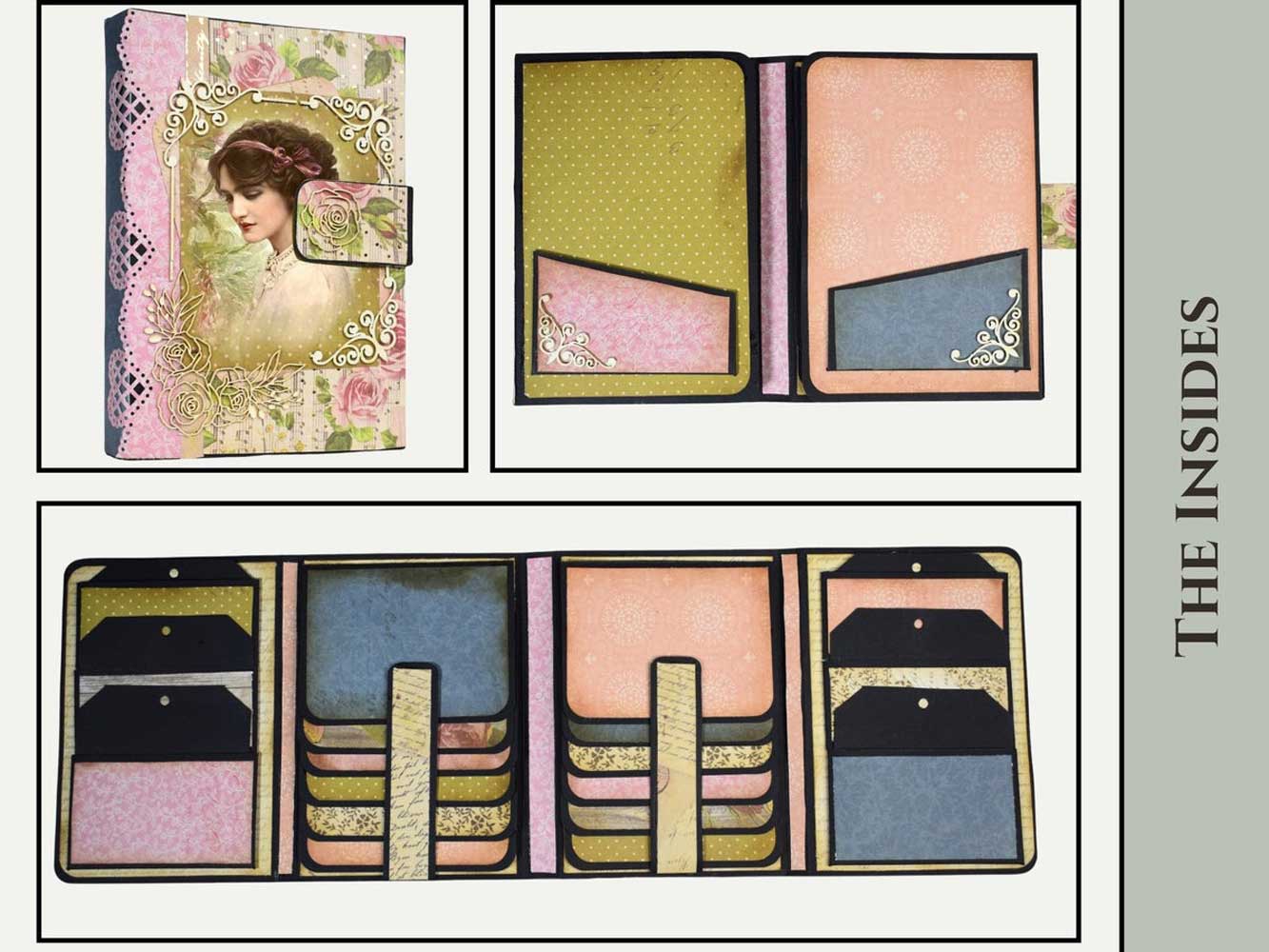 CrafTreat Scrapbook Blanks - Double Folio - Black & Kraft [CAB004] - Image 3