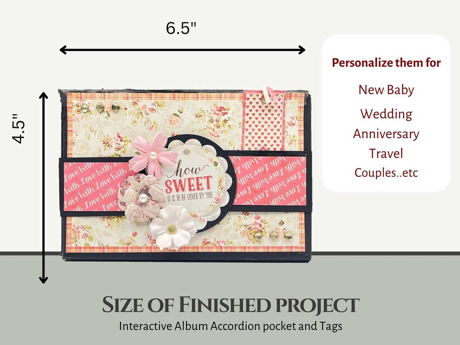 CrafTreat Scrapbook Blanks - Expanding Folio - White [CAB032] - Image 2