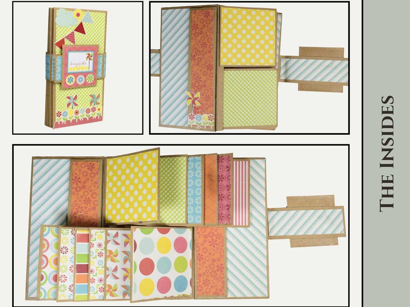 CrafTreat Scrapbook Blanks - Flag Folio - Black & Kraft [CAB007] - Image 3