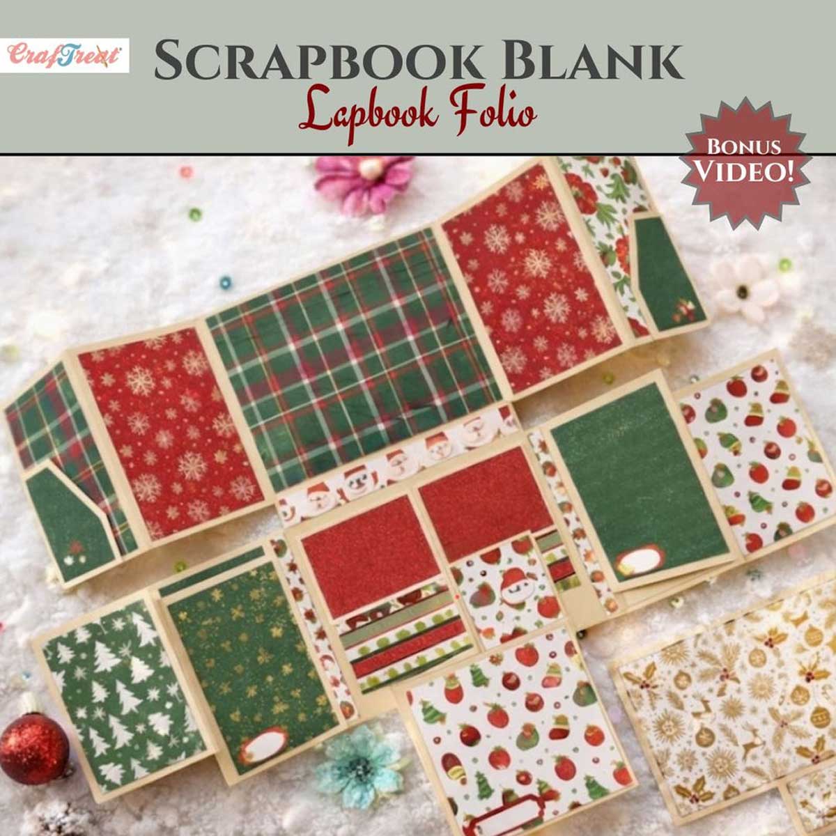 CrafTreat Scrapbook Blanks - Lapbook Folio - Ivory [CAB050]