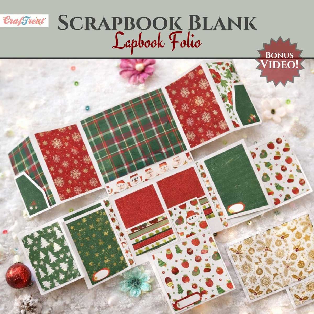 CrafTreat Scrapbook Blanks - Lapbook Folio - White [CAB049]