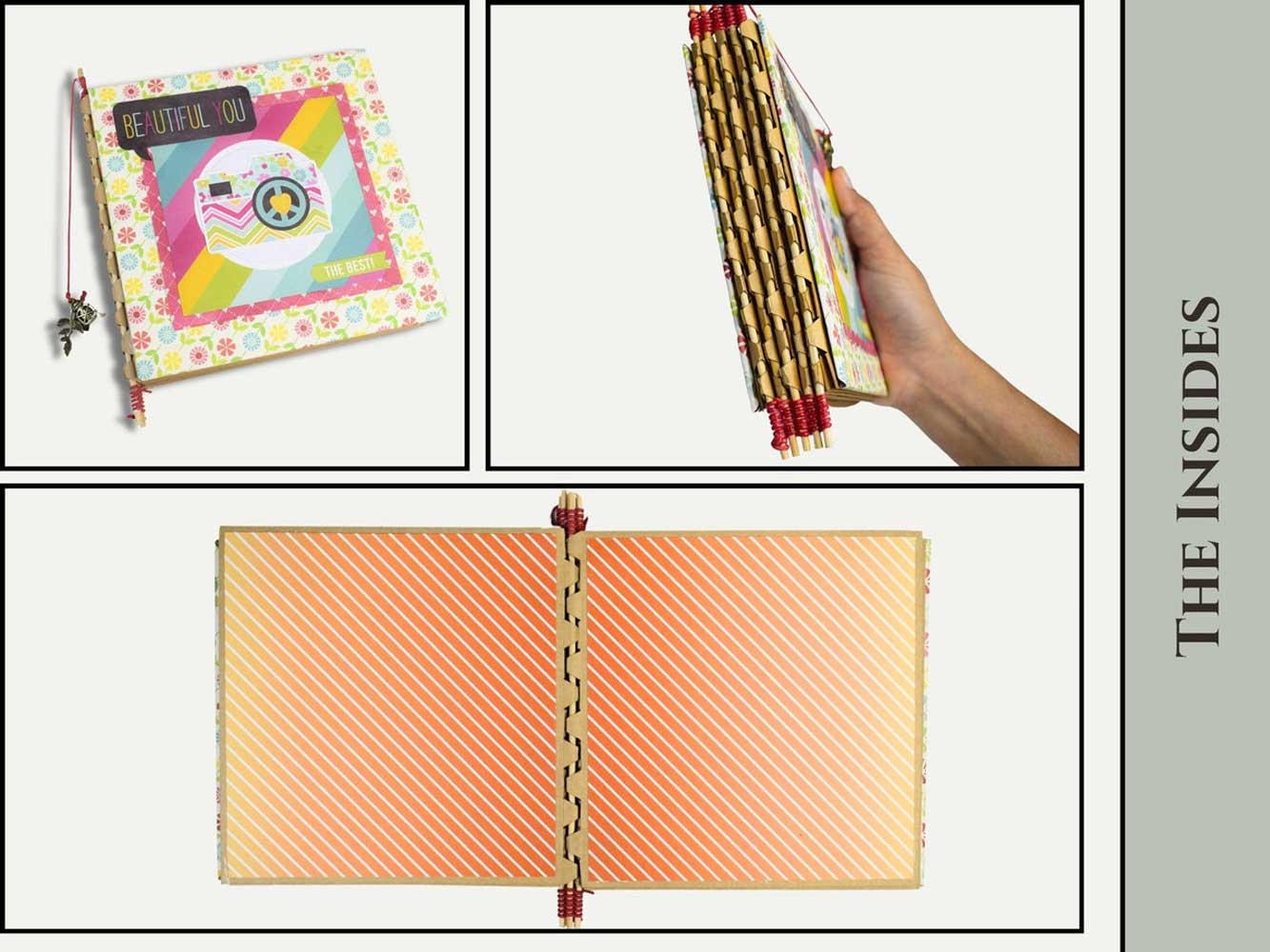 CrafTreat Scrapbook Blanks - Piano Hinge Book - Kraft [CAB013] - Image 3