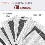 CrafTreat Sentiment Sheets & Photo Mat Cards