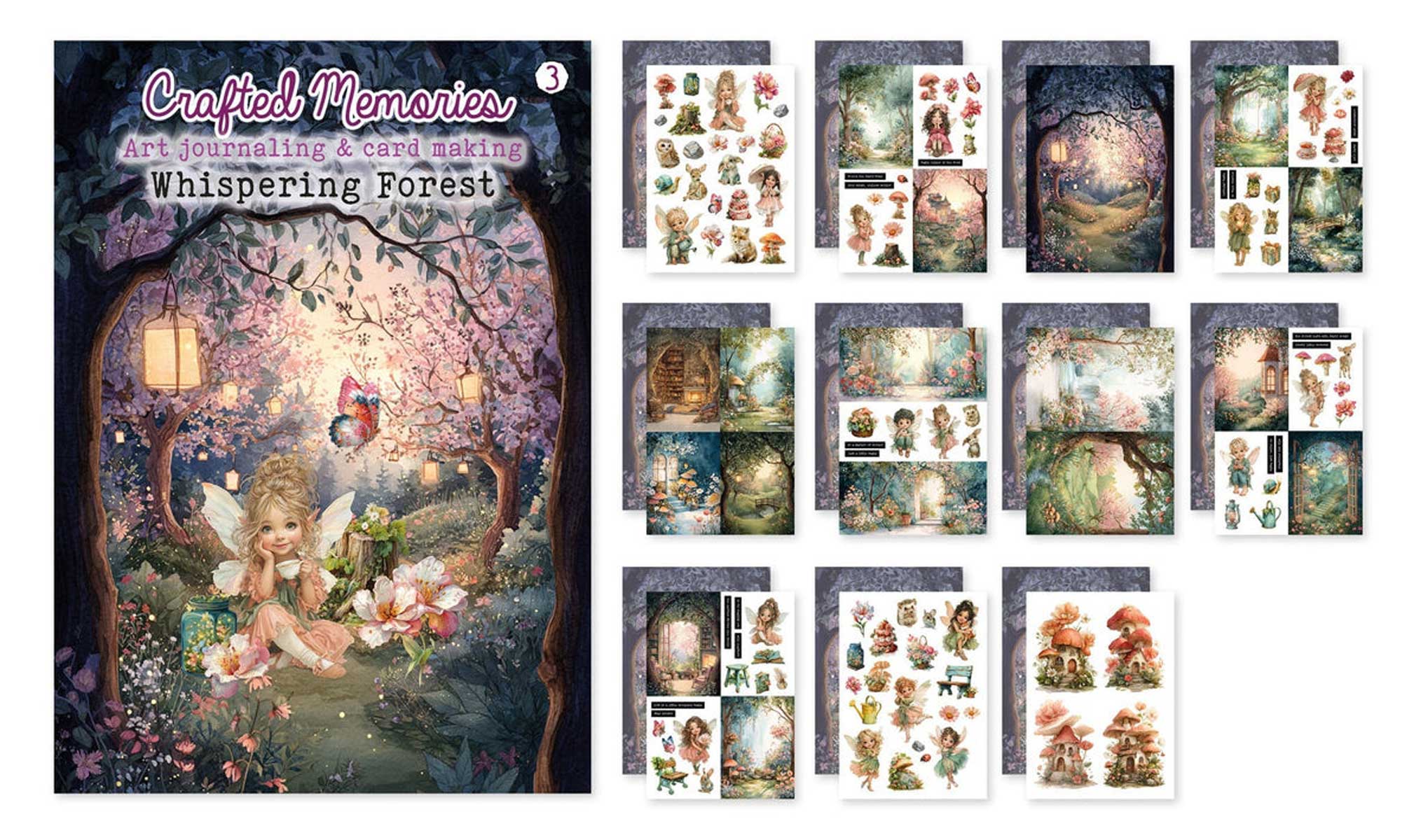 Creatief Art Art Journaling & Card Making Book - Whispering Forest [CM-BOEK-003] - Image 2