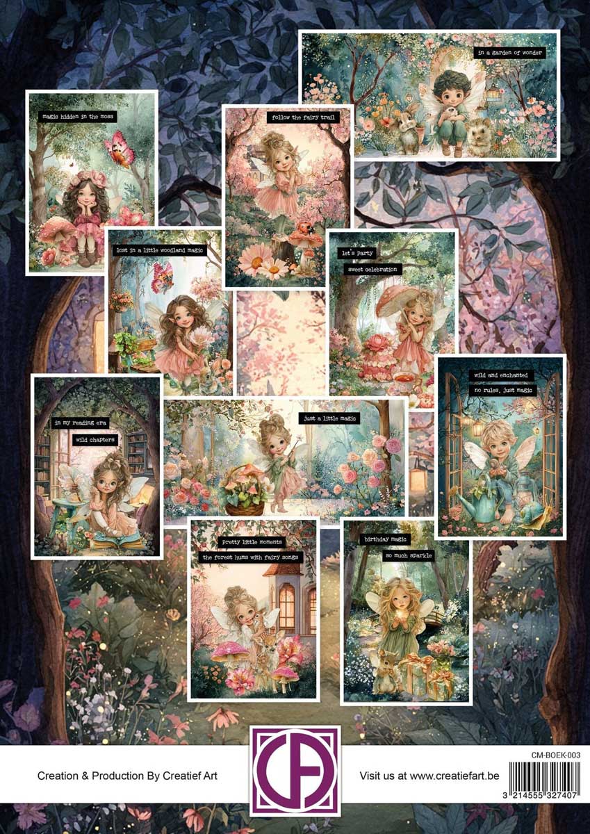 Creatief Art Art Journaling & Card Making Book - Whispering Forest [CM-BOEK-003] - Image 3