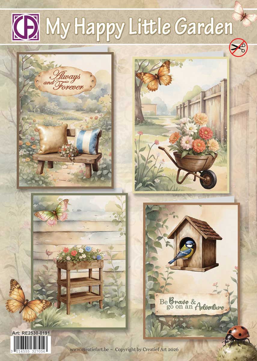 Creatief Art Card Kit - My Happy Little Garden [RE2530-0191]