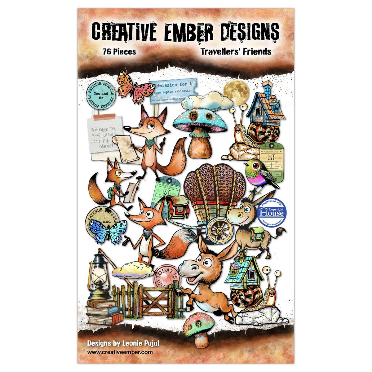 Creative Ember Designs Ephemera - Travellers' Friends [CEDEP002]