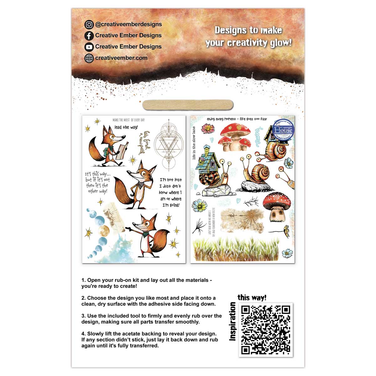 Creative Ember Designs Rub Ons - Not Lost... [CEDRO004] - Image 2