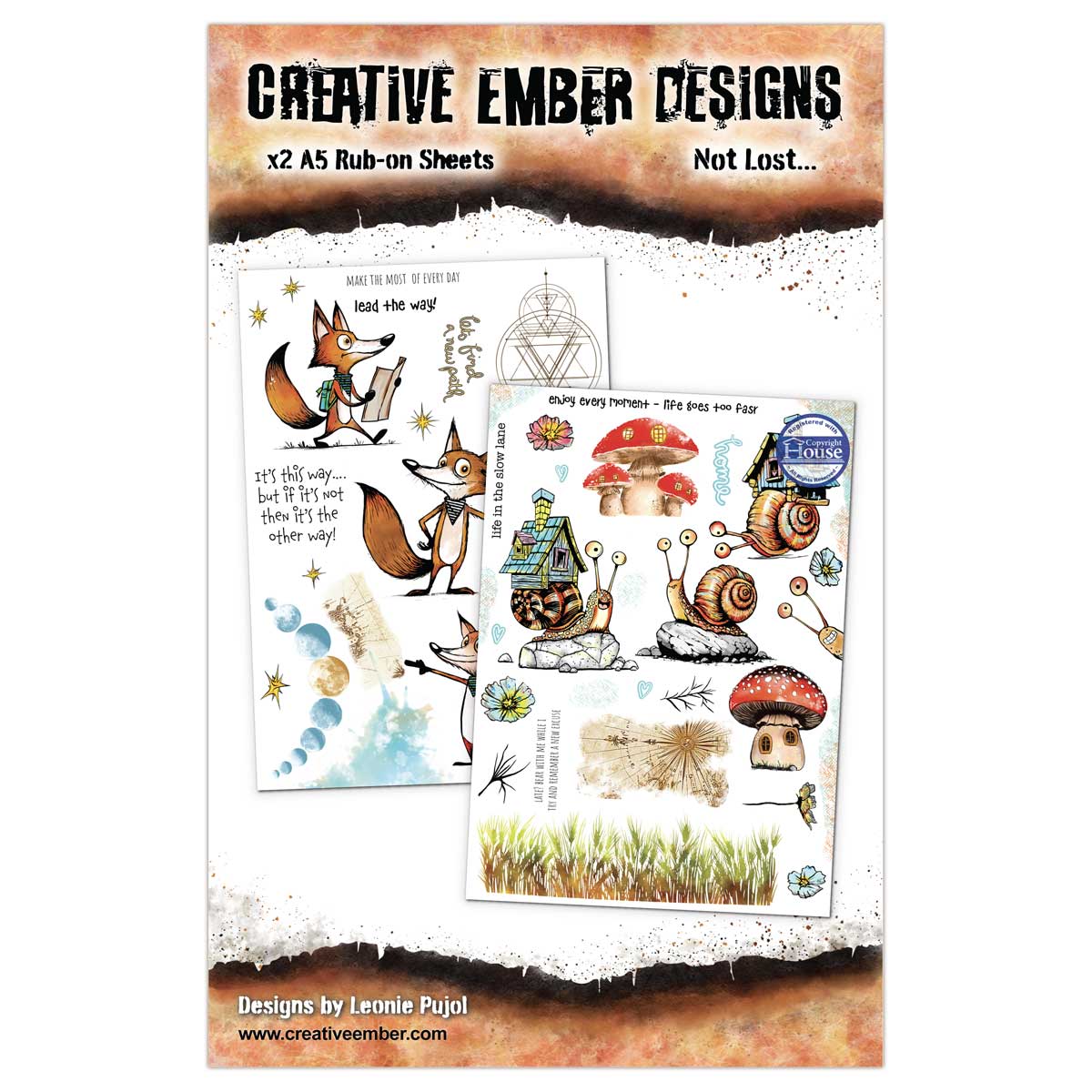 Creative Ember Designs Rub Ons - Not Lost... [CEDRO004]