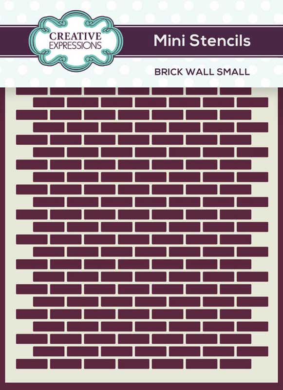 Creative Expressions - Mini Stencils - 4 x 3 - Brick Wall Small