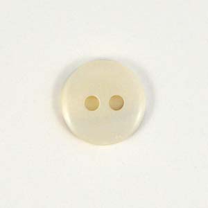 Polyester Button - [180967] 13mm, White