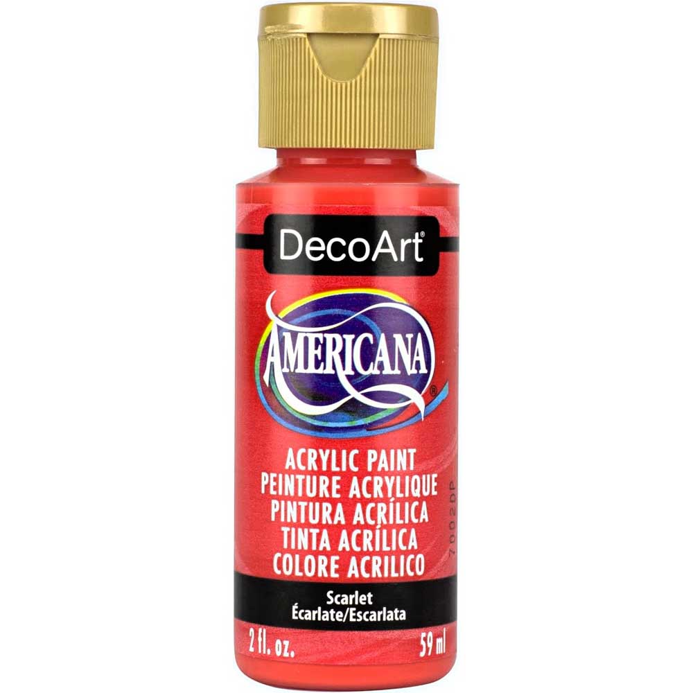 DecoArt Americana Acrylic Paint - Scarlet [DA345] - Joggles.com