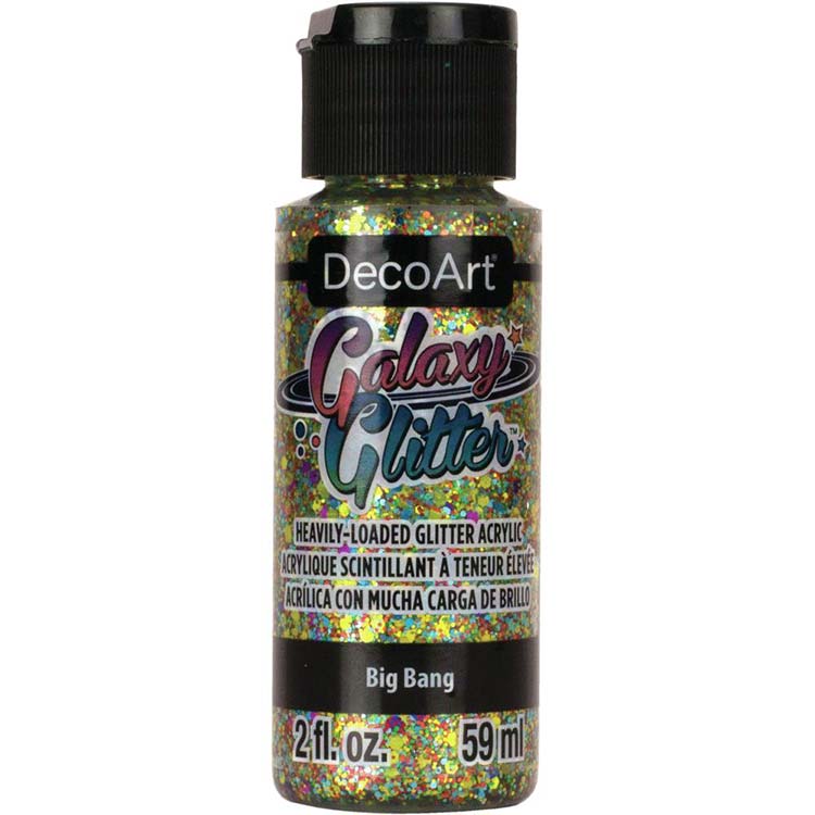 DecoArt Galaxy Glitzer In Grün – Gebürstetes Glitzer-Acryl, 59 Ml, Für Bastelprojekte Und Deko, Ungiftig