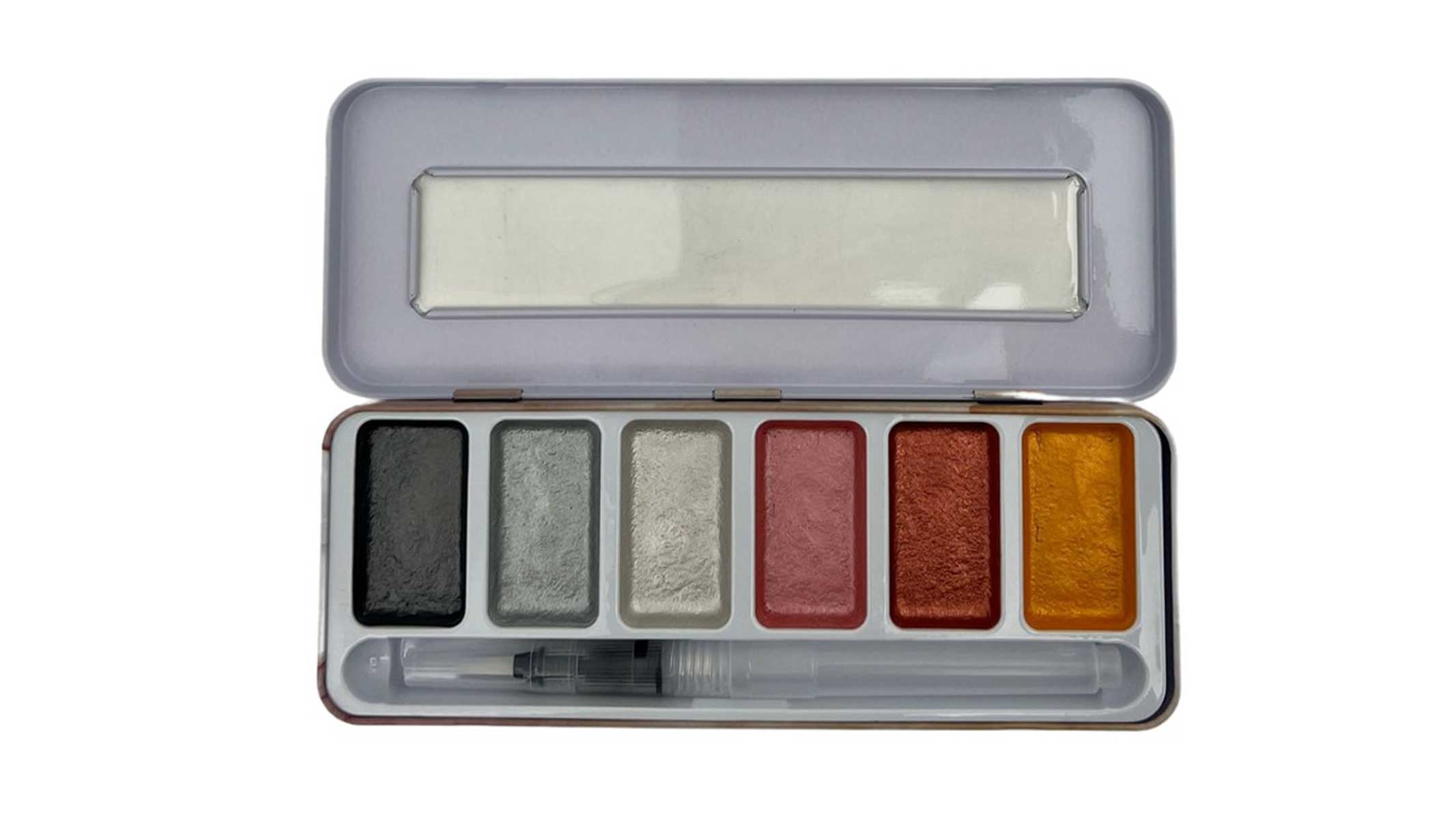 DecoTime Metallic Watercolour Paint Set - Urban Alloy [511553] - Image 2