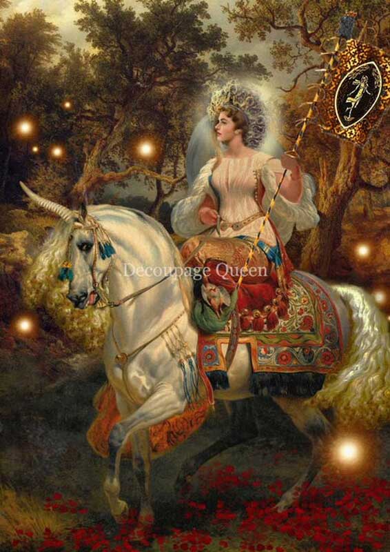 Decoupage Queen A4 Rice Paper Howard David Johnson Ye Fairie Queen